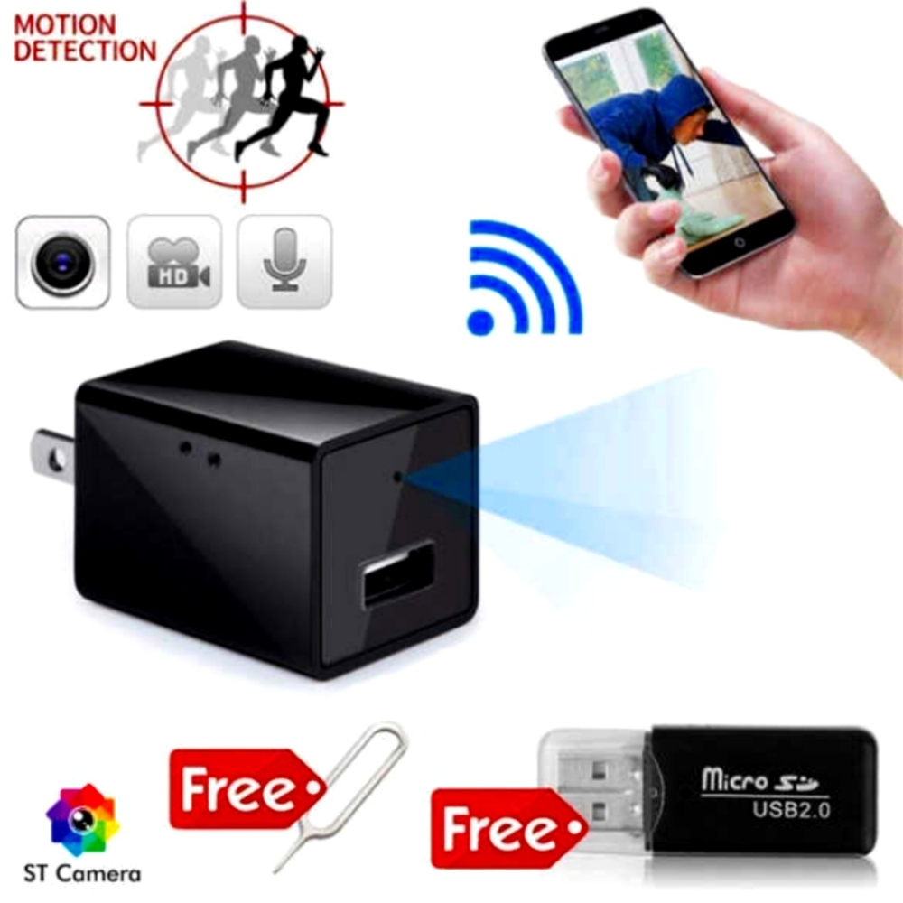 COPY - USB Spy Camera Mini Camera, Night Vision, with Audio, Micro SD Slot up t…